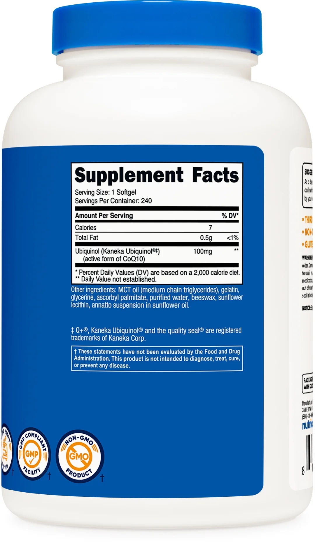 Ubiquinol Softgels (100 MG)