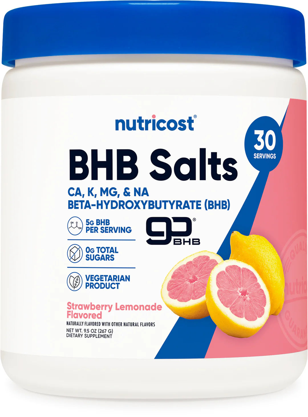 Nutricost Ketone BHB Salts 4-in-1 Powder (267G) (Flavored)