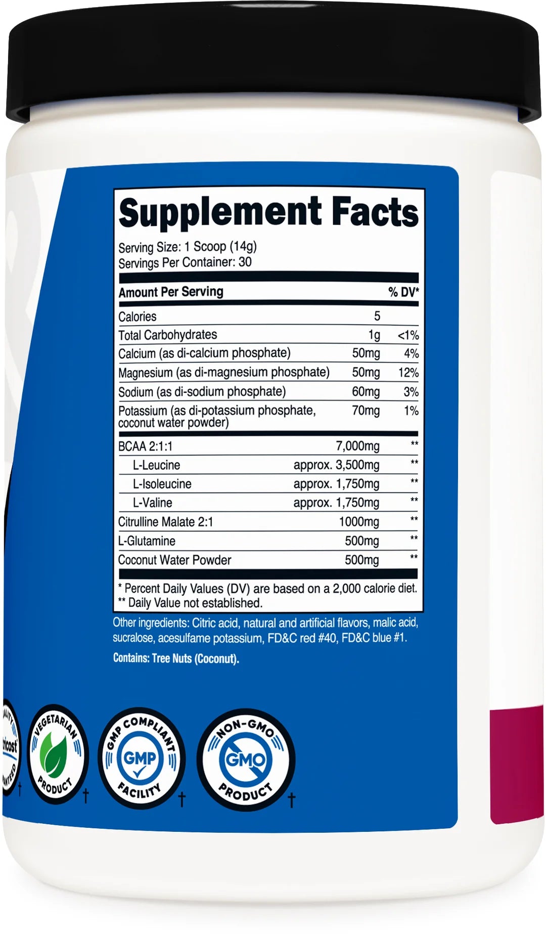 Nutricost BCAA + Hydration Powder (30 SERV) (Flavored)