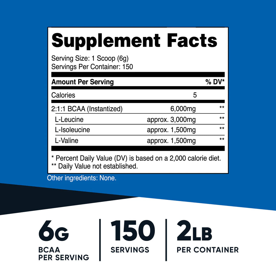 Nutricost BCAA Powder (Unflavored)