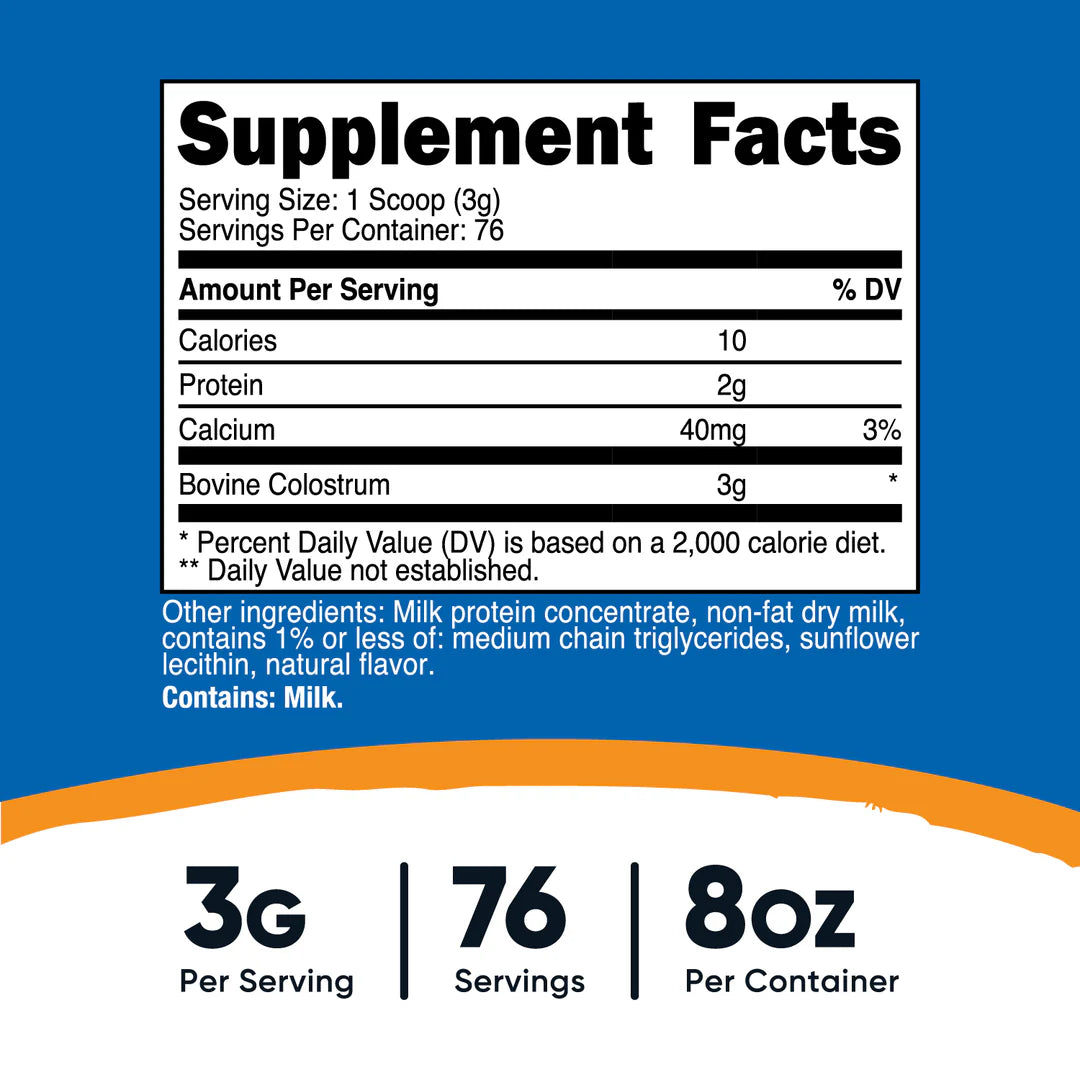 Nutricost Colostrum 30% Powder (8 OZ)