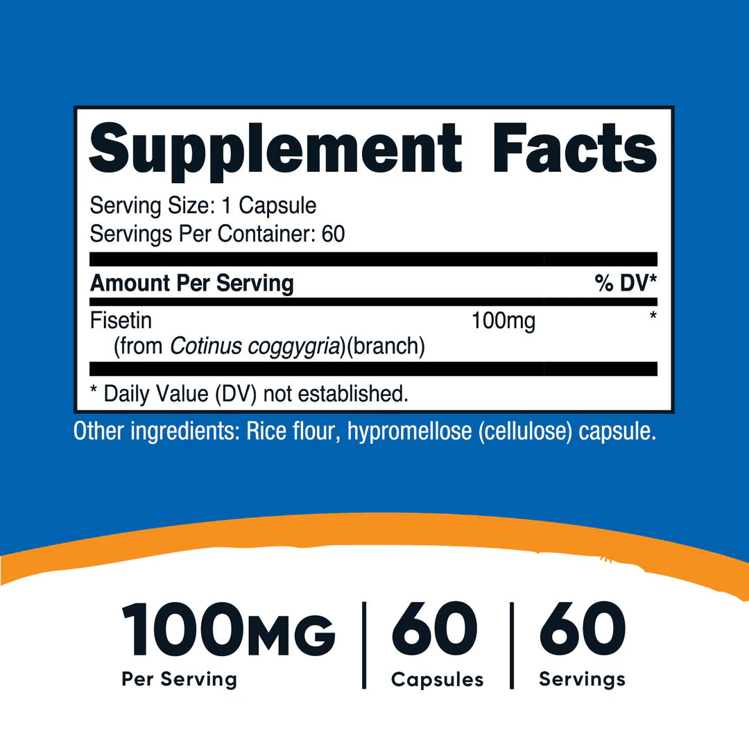 Fisetin Capsules (100 MG) (60 Capsules)