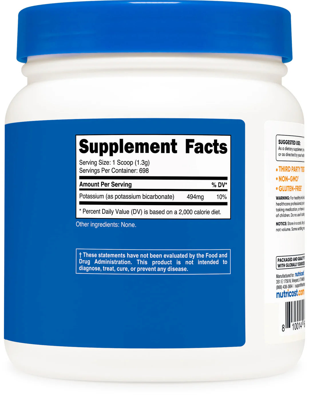 Nutricost Potassium Bicarbonate Powder