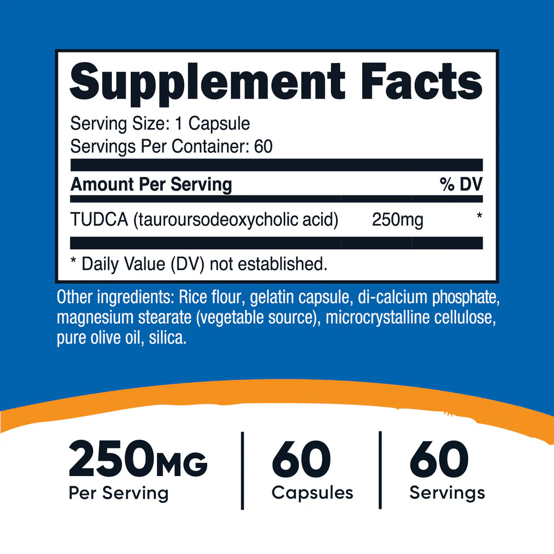 Nutricost TUDCA Capsules (250 MG) (60 Capsules)