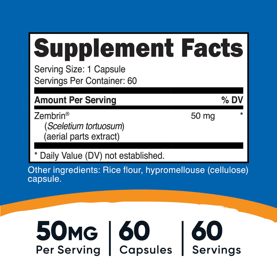 Nutricost Zembrin (Sceletium Tortuosum) Capsules