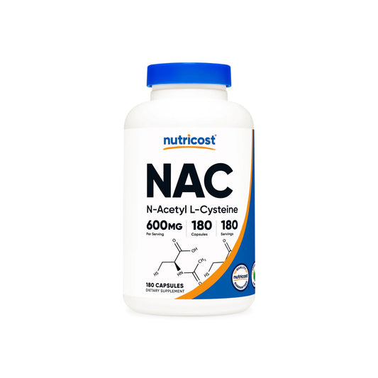 Nutricost N-Acetyl L-Cysteine (NAC) Capsules (600 MG)