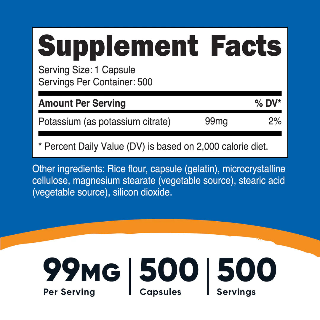 Nutricost Potassium Citrate (99 MG)