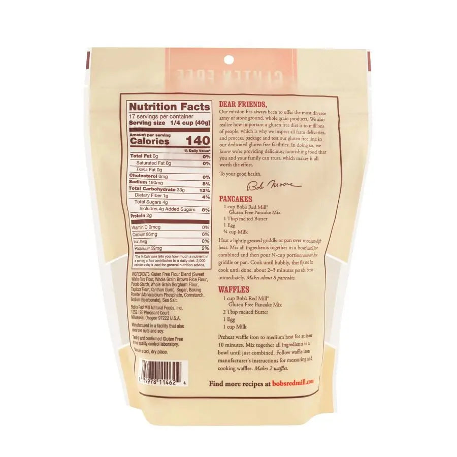Mélange à crêpes sans gluten Bob's Red Mill (24 oz)