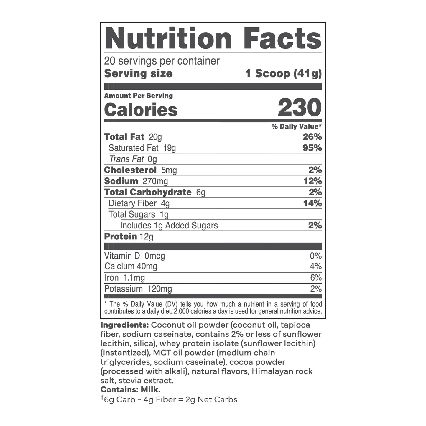 KetoLogic Meal Replacement Shake (20 SERV)
