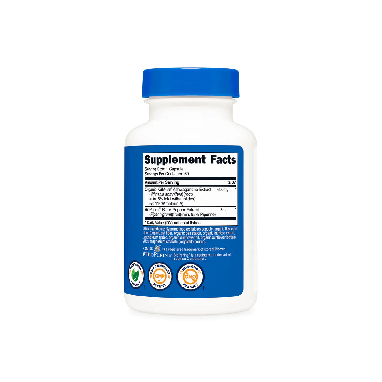 Nutricost KSM-66 胶囊(60 粒胶囊)