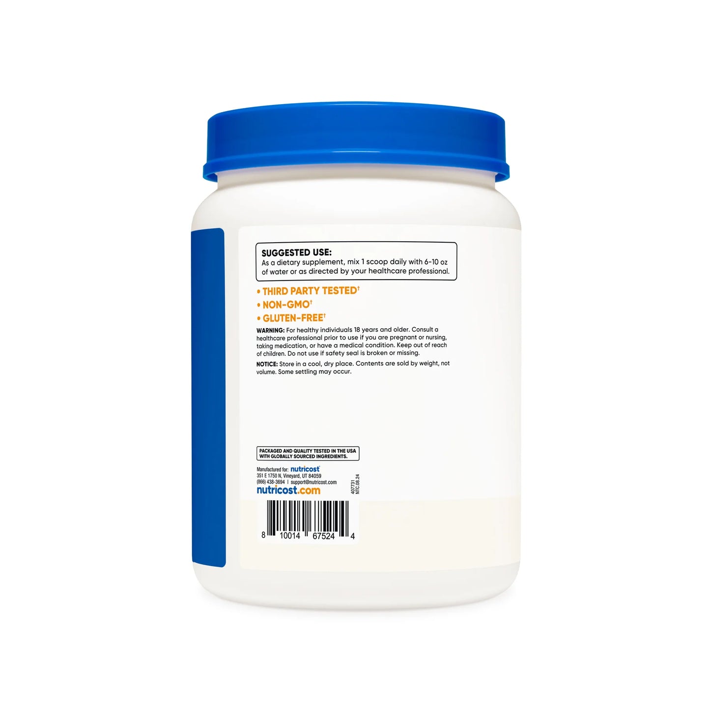 Nutricost L-谷氨酰胺粉(无味)