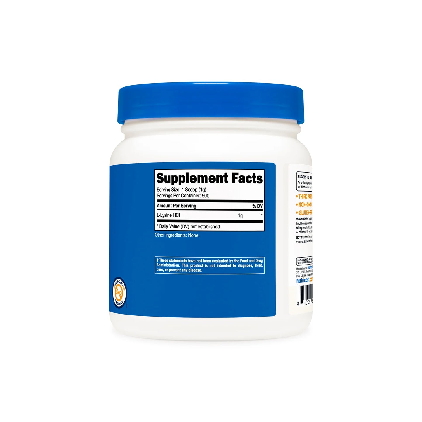 Nutricost L-赖氨酸粉