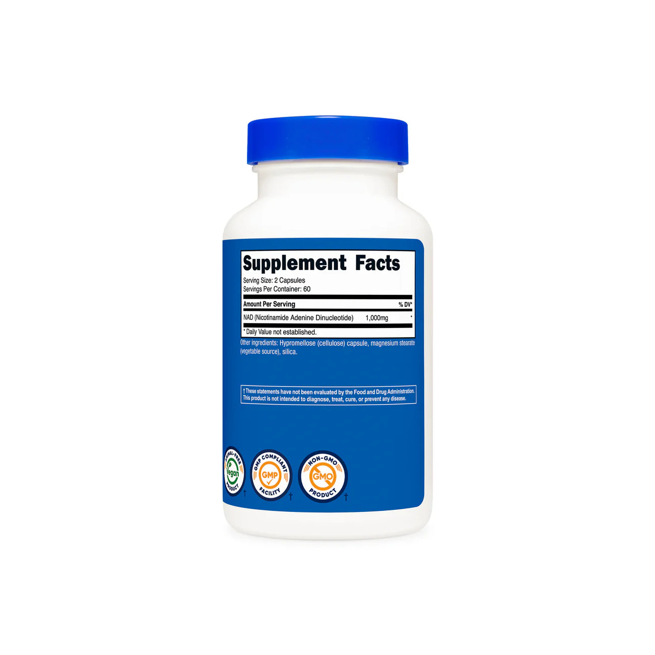 Nutricost NAD+ (Nicotinamide Adenine Dinucleotide) Capsules (120 Capsules)