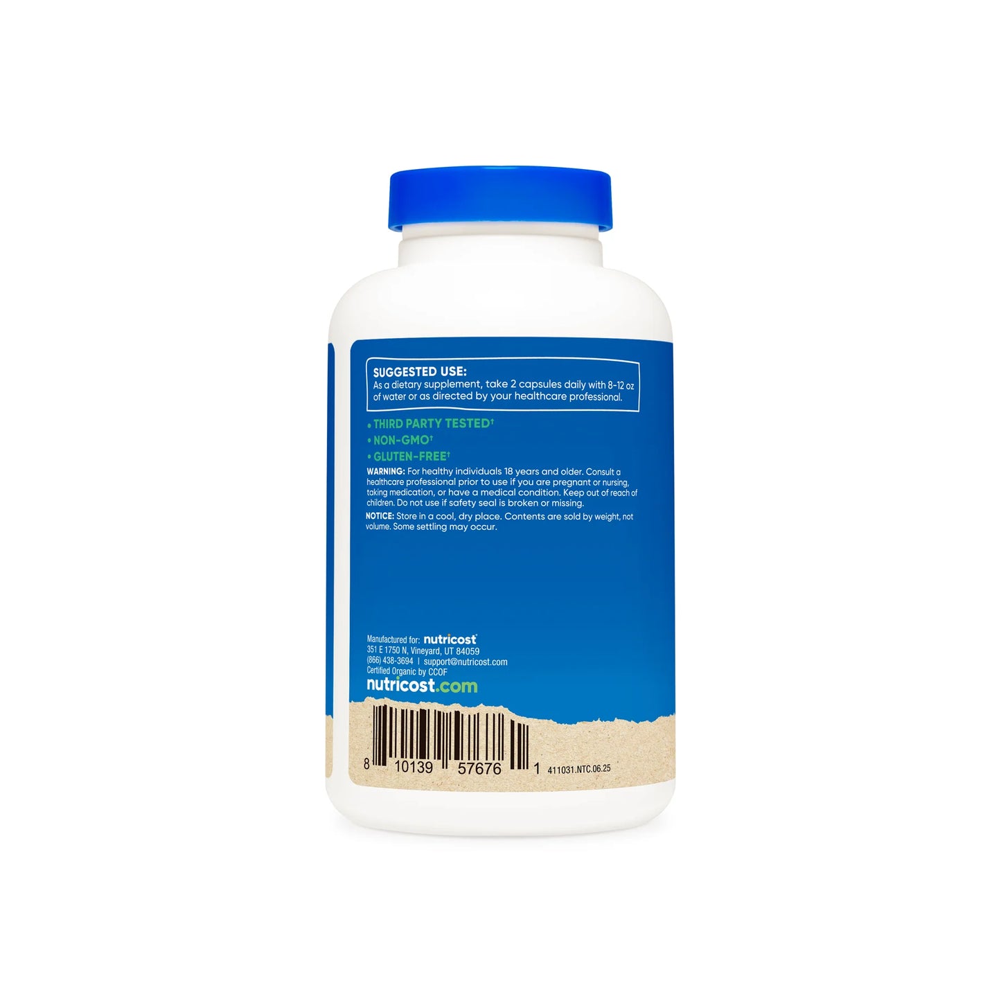 Nutricost Organic Resveratrol Capsules (600 MG) (120 CAPS)