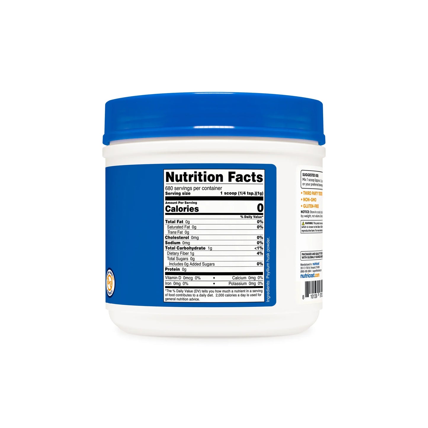 Nutricost Psyllium Husk (Ground) Powder