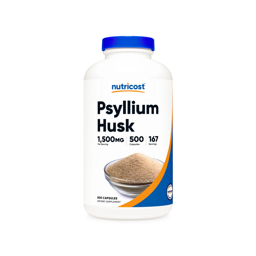 Nutricost Psyllium Husk Capsules (500 MG) (500 Capsules)