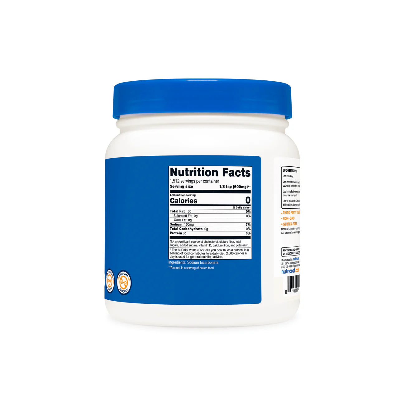 Nutricost Sodium Bicarbonate Powder (2 LB)