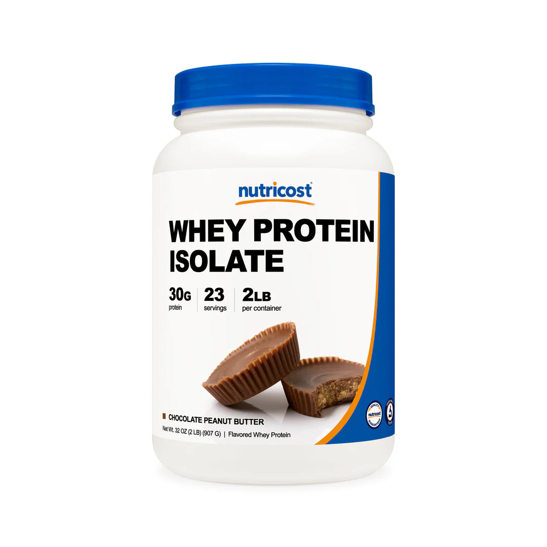 Nutricost Whey Protein Isolate Powder (2 LB)