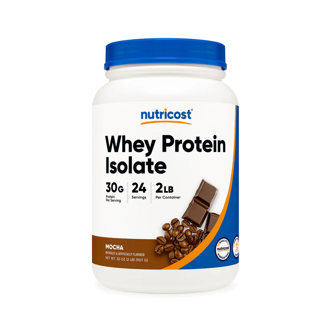 Nutricost Whey Protein Isolate Powder (2 LB)