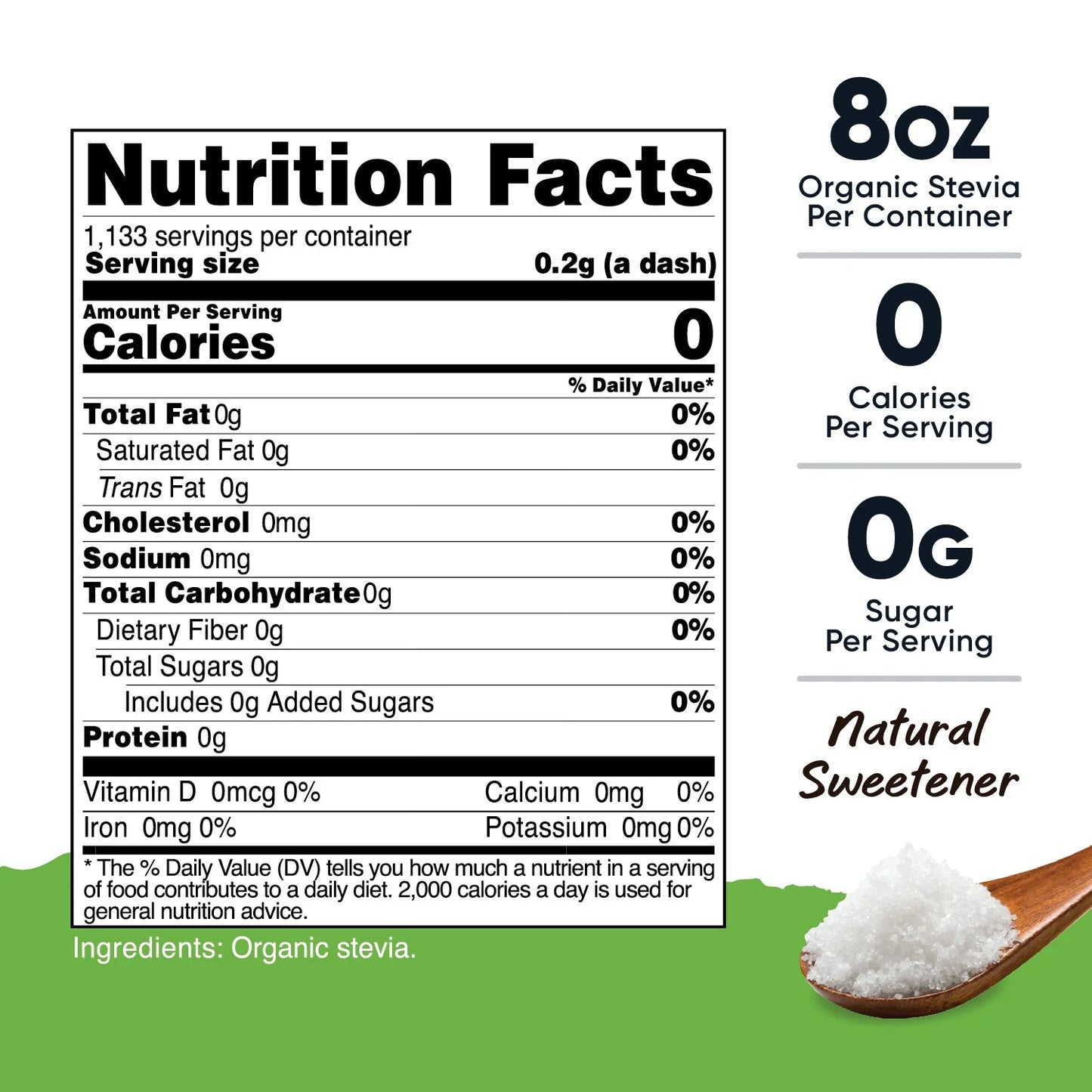 Nutricost Pantry Organic Stevia (8 OZ)