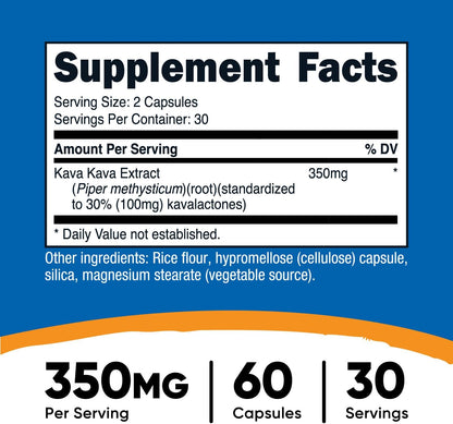 Nutricost Kava Kava Capsules (200 MG)