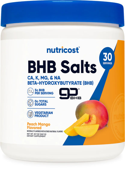 Nutricost Ketone BHB Salts 4-in-1 Powder (267G) (Flavored)