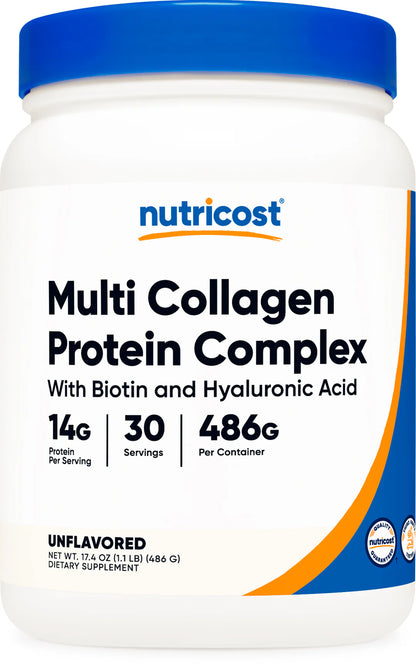 Nutricost Multi Collagen Protein + Beauty Powder (30 SERV)