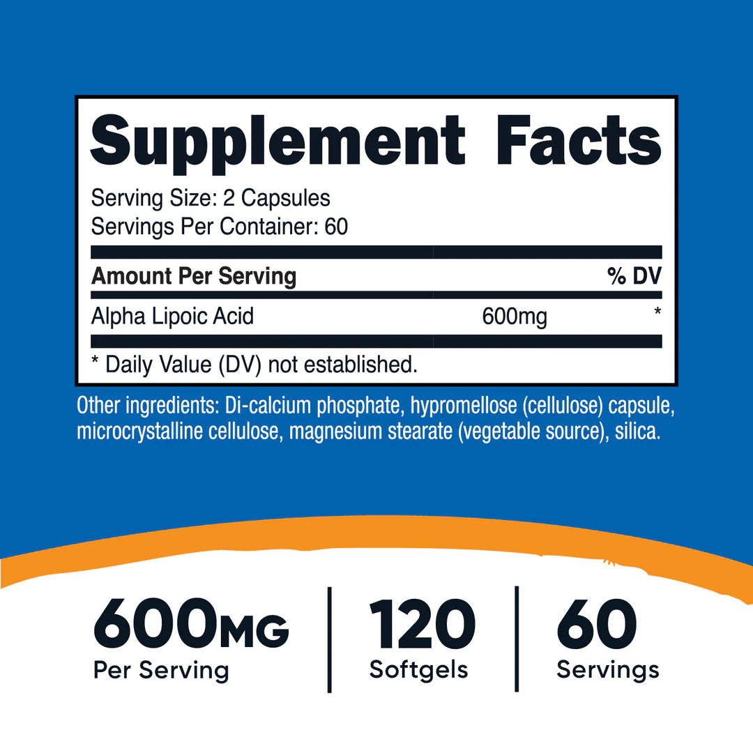 Nutricost Alpha Lipoic Acid Capsules
