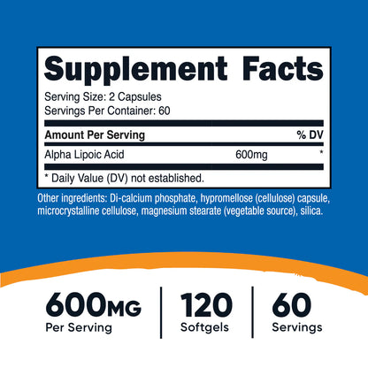 Nutricost Alpha Lipoic Acid Capsules