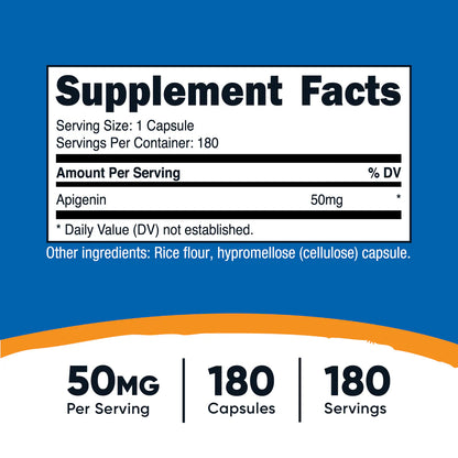 Nutricost Apigenin Capsules (50 MG) (180 CAPS)