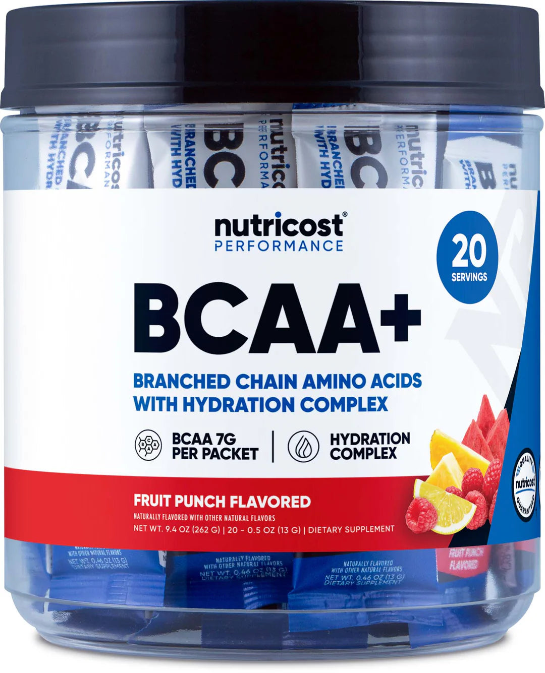 Nutricost BCAA + Hydration Stickpacks (20 Stickpacks)