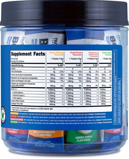 Nutricost BCAA + Hydration Stickpacks (20 Stickpacks)