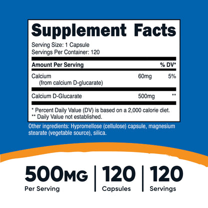 D-glucarate de calcium (500 mg) (120 CAP) 