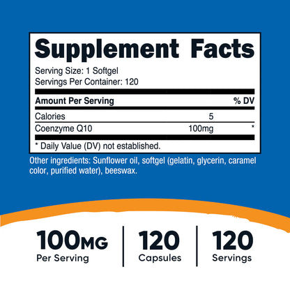 Nutricost CoQ10 Softgels (100 MG)