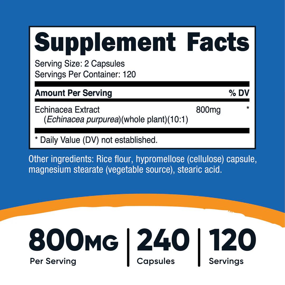 Cápsulas de Equinácea (800 MG) (240 Cápsulas)