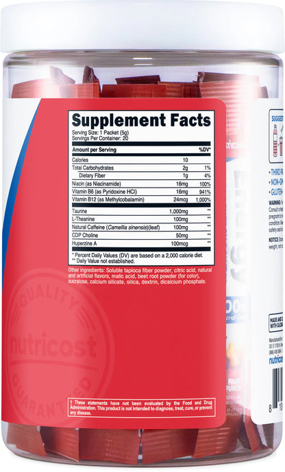 Nutricost Clean Energy Complex Powder (20 Stickpacks)
