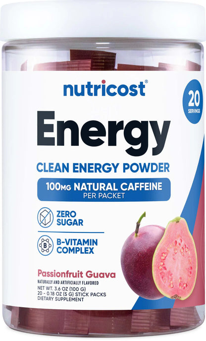 Nutricost Clean Energy Complex Powder (20 Stickpacks)