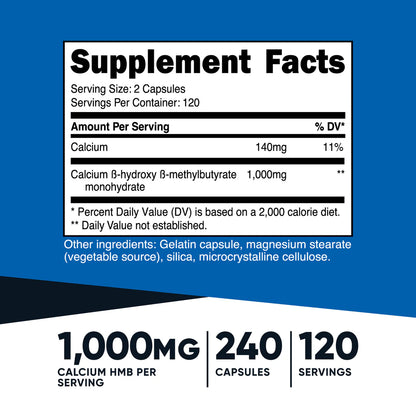 Nutricost HMB Capsules (500 MG)