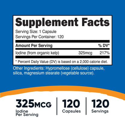 Nutricost Kelp Capsules (120 Capsules)