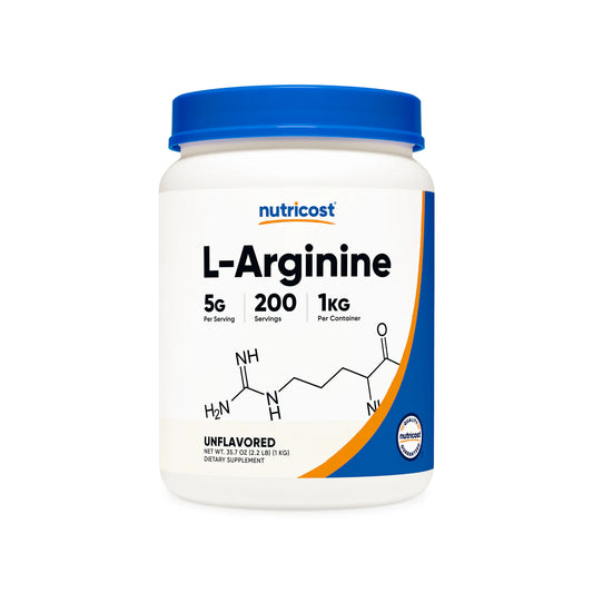 L-arginina en polvo Nutricost