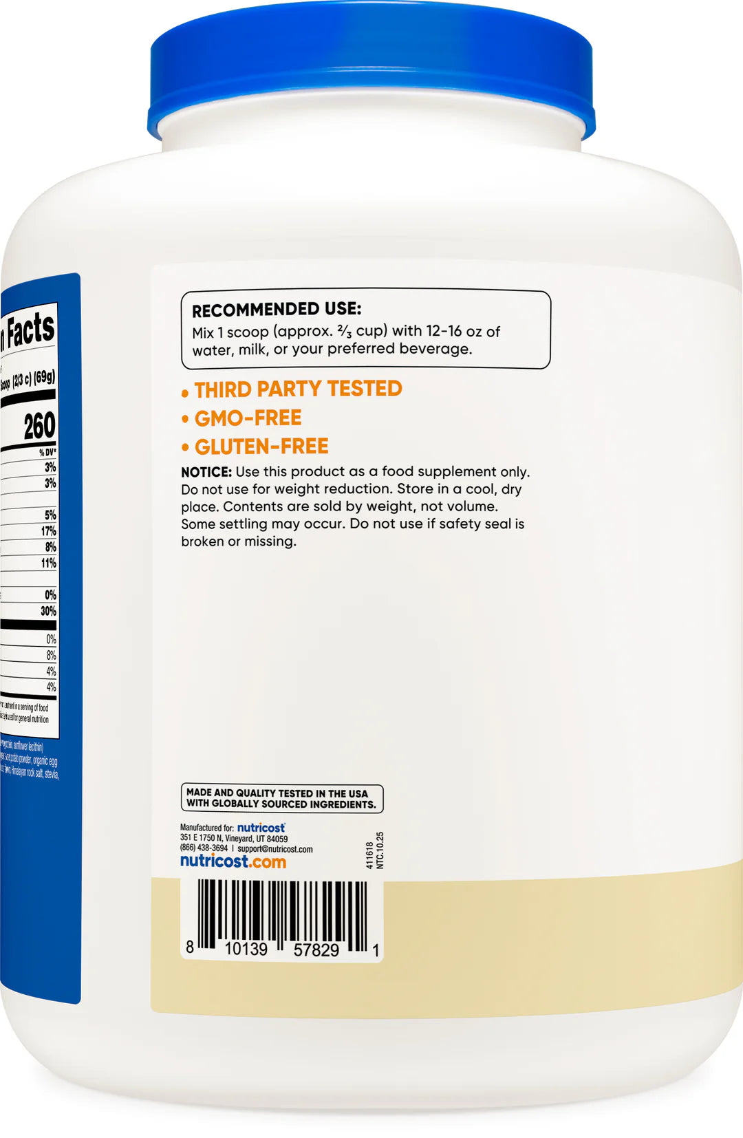 Nutricost 代餐奶昔（30 份） 