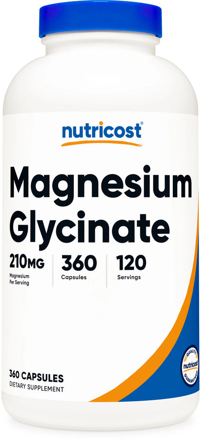 Nutricost Magnesium Glycinate Capsules (210 MG)