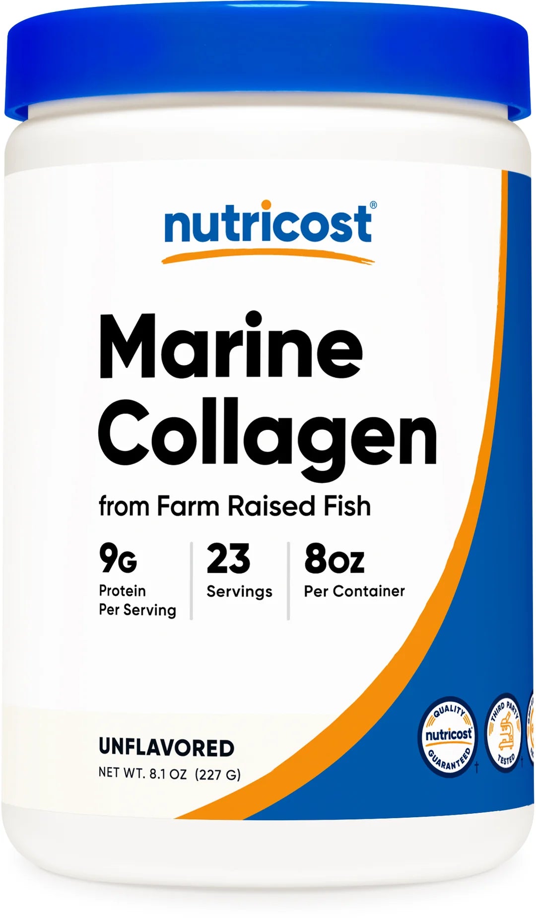 Nutricost Marine Collagen Powder (Farm-Raised) [8 OZ] [Unflavored]