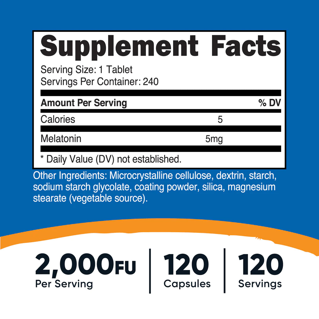 Melatonin-Tabletten (5 MG) (240 Tabletten)