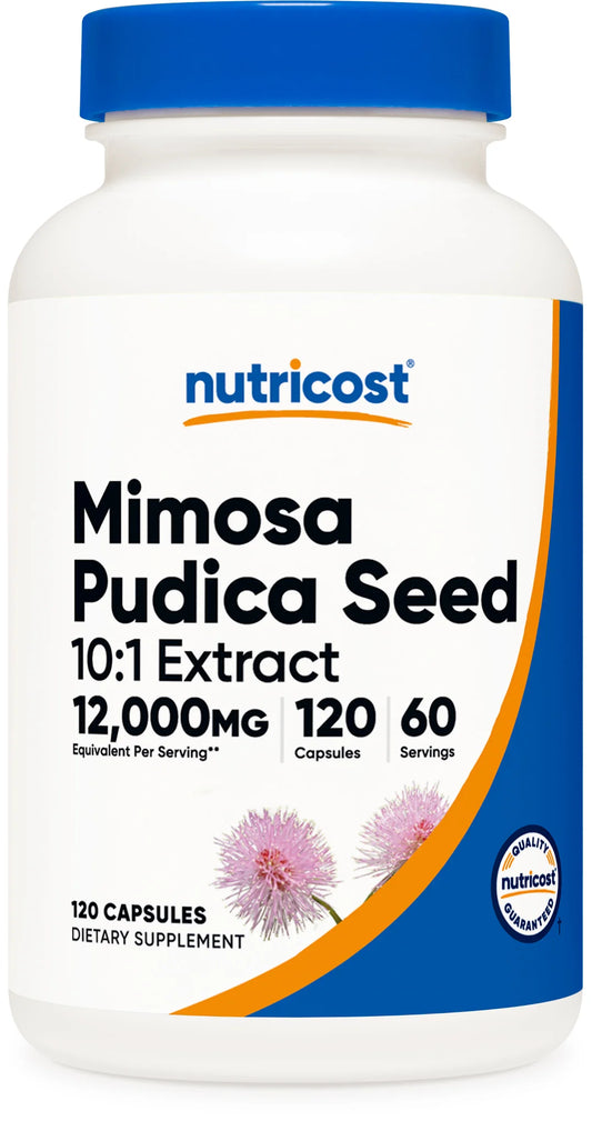 Nutricost Mimosa Pudica Seed 10:1 Capsules (12,000 MG) (120 Capsules)