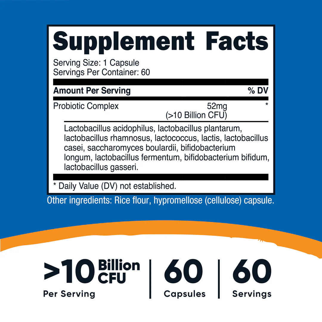 Complexe probiotique (10 milliards) (60 gélules)