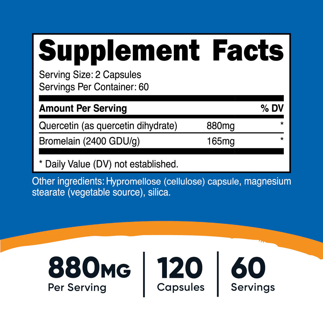 Nutricost Quercetin with Bromelain Capsules