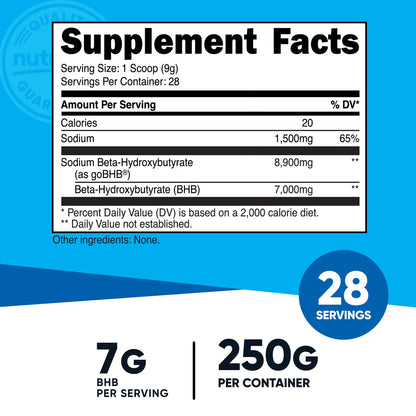 Nutricost Sodium BHB Powder (250G)
