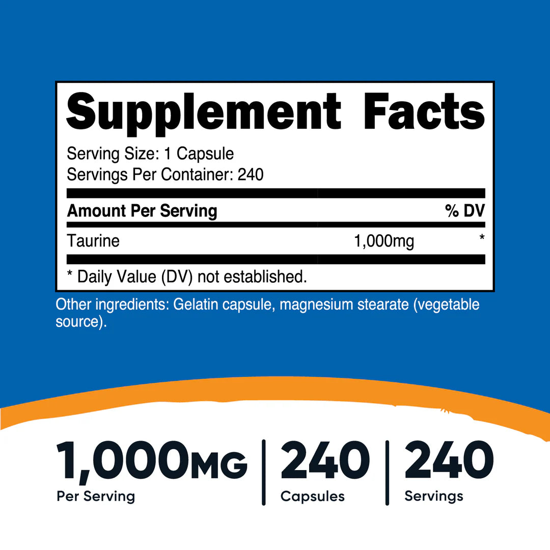 Nutricost Taurine Capsules