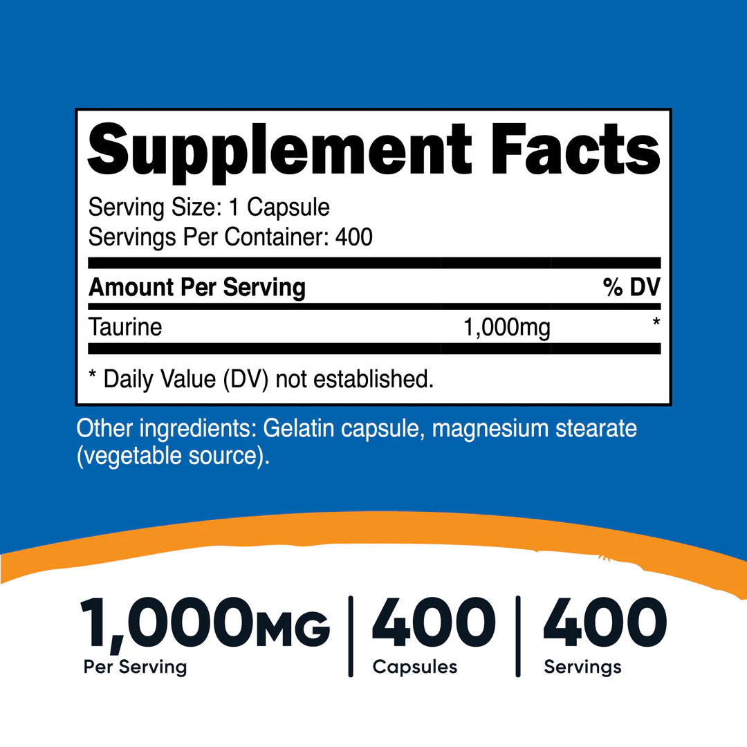 Nutricost Taurine Capsules